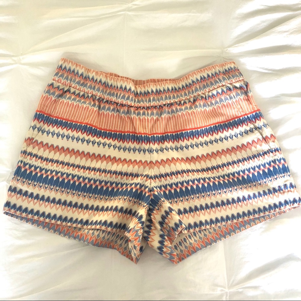 J.Crew patterned shorts with elastic waist